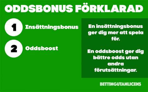 odds utan licens